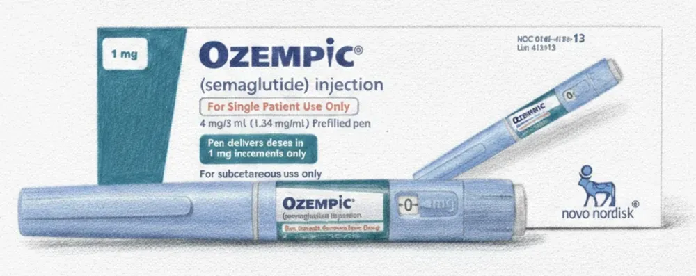 ozempic novonordisk artistic drawing